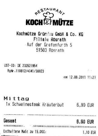 sgah Hffner Kochmtze Restaurant